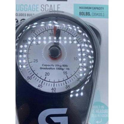 G-Force Portable Luggage Weight Scale with Tape Measure-Up to 80 Lbs. NEW Sealed