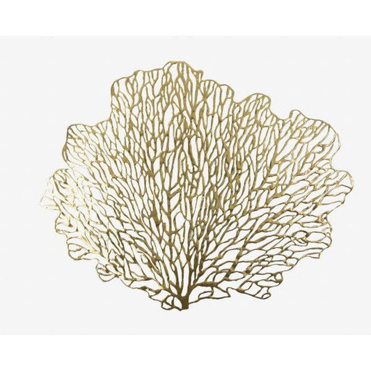 Home Details Coral Metallic Table Place Mats, Gold