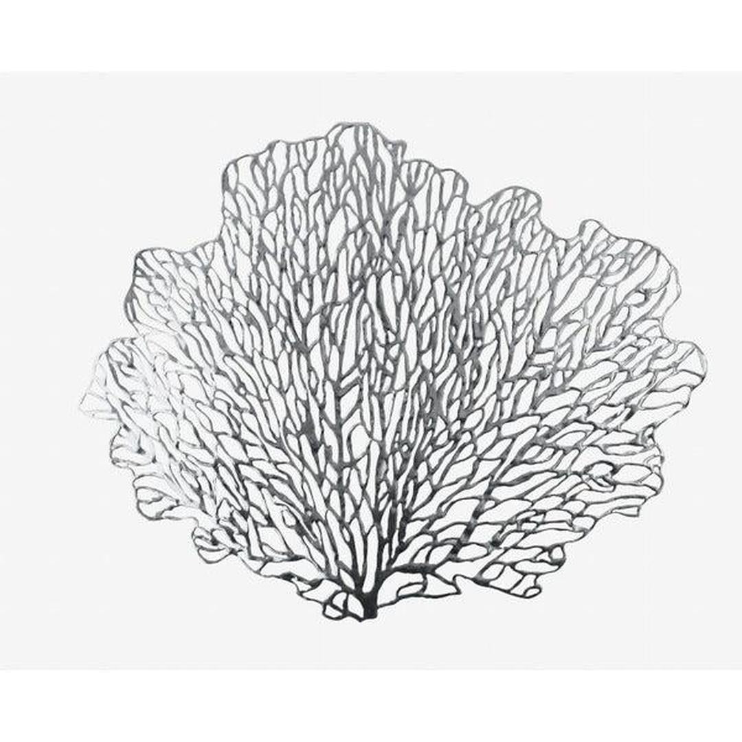 Home Details Coral Metallic Table Place Mats, Silver