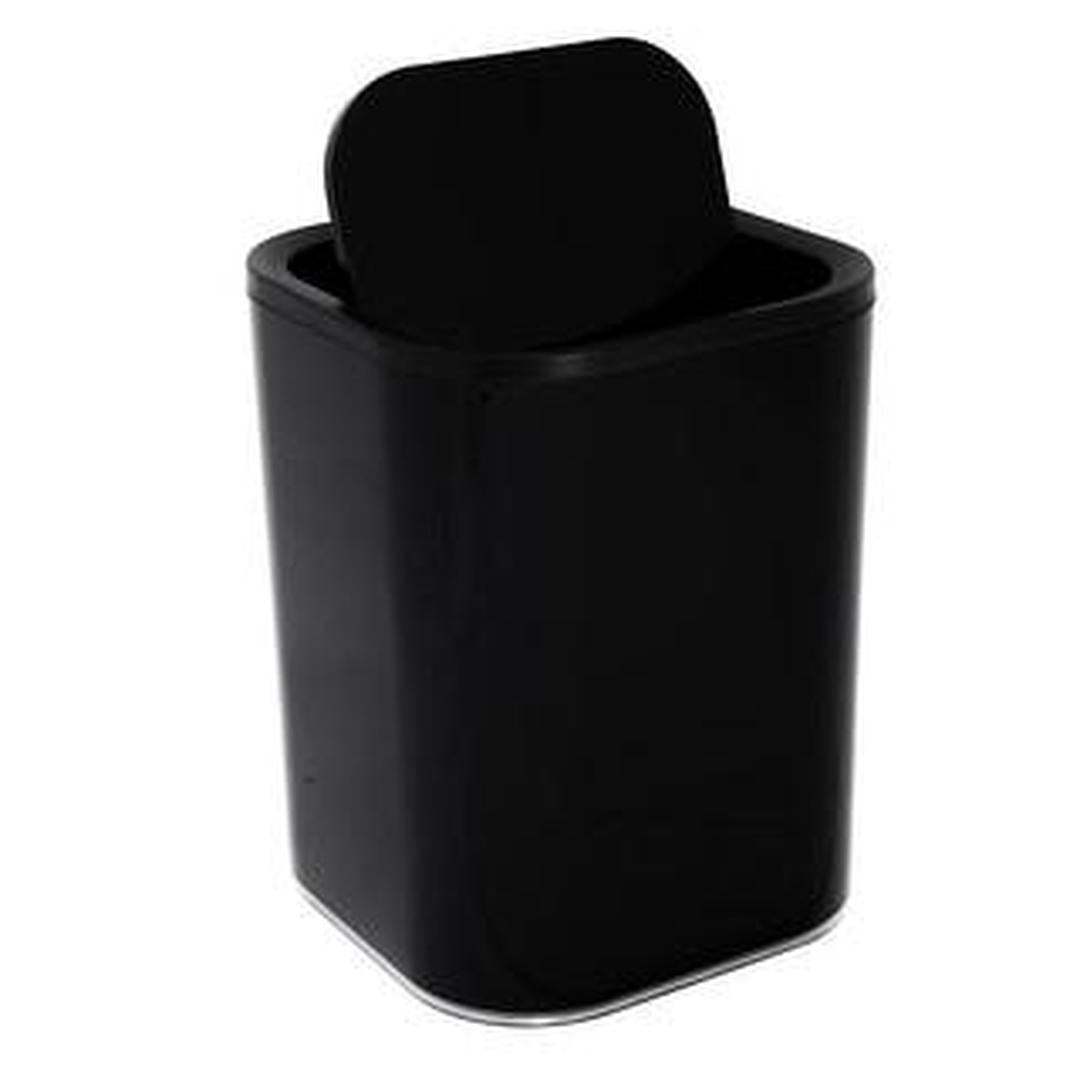 Bath Bliss 8L Acrylic Waste Bin - Black