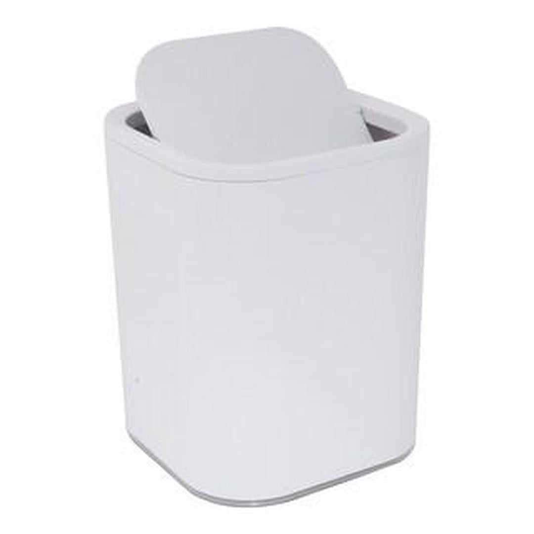 Bath Bliss 8L Acrylic Waste Bin - White