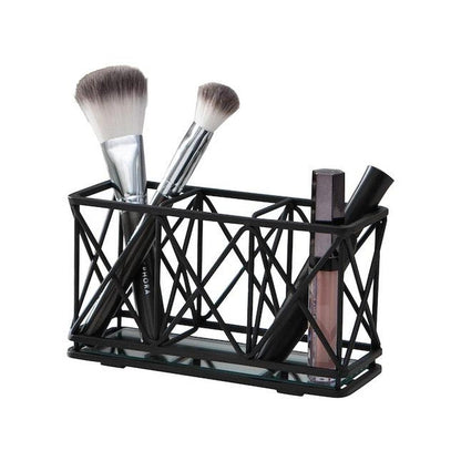 Three Compartment Cosmetic Brush and Pencil Organizer - Bath Bliss