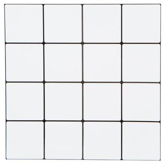 Simplify Peel & Stick Epoxide Wall Tile 4 Pack in Mini Square White