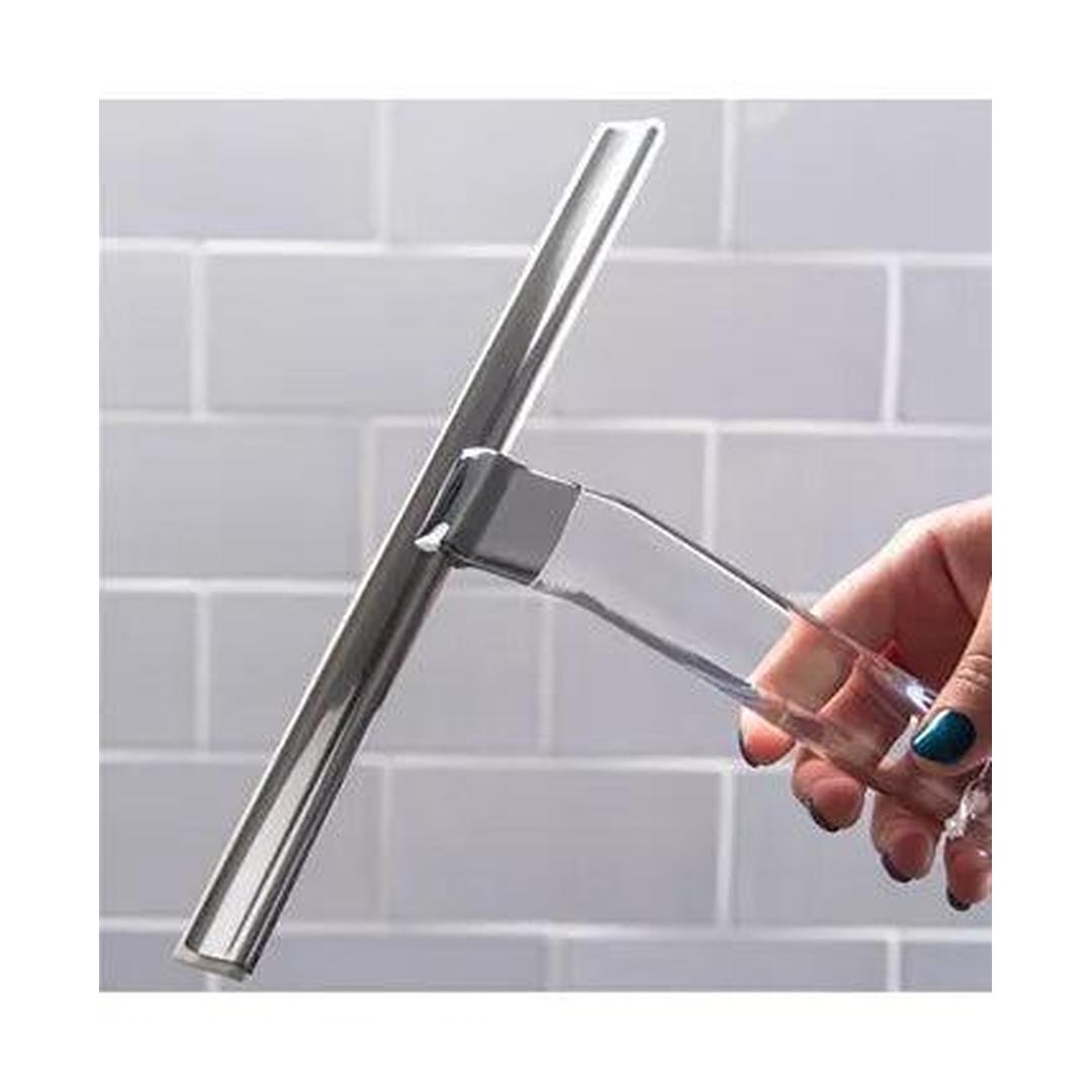 Bath Bliss Stainless Steel Squeegee with Acrylic Handle - 10"x 1.4"x 7.4"