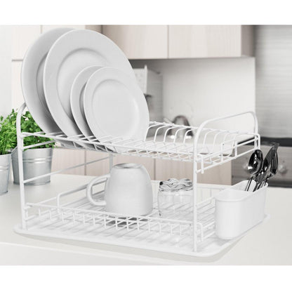 Kitchen Details Convertible 2 Tier Dish Rack