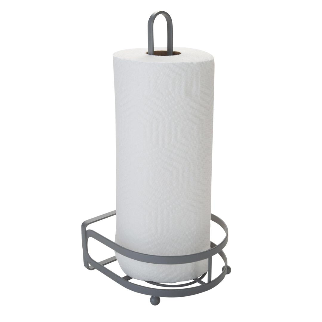 Kitchen Details Industrial Collection Paper Towel Holder, Grey Powder Coating