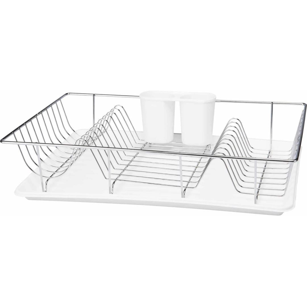 Kitchen Details Twisted Chrome 3 Piece Dish Rack - Thumbnail 3