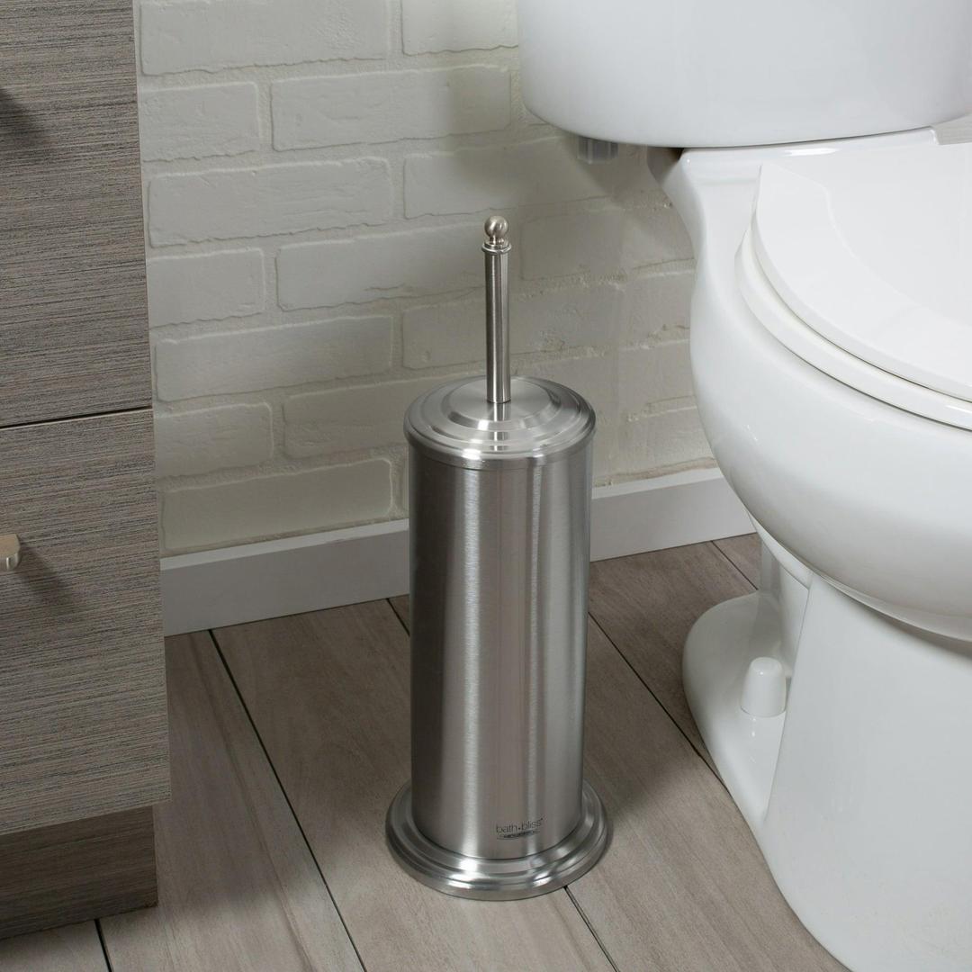 Bath Bliss Toilet Plunger in Stainless Steel - 6.5" Rd X 18.5"
