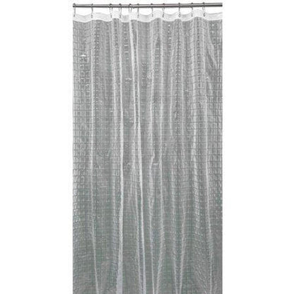 Bath Bliss Shower Curtain, 3D Octagon Design, Clear 