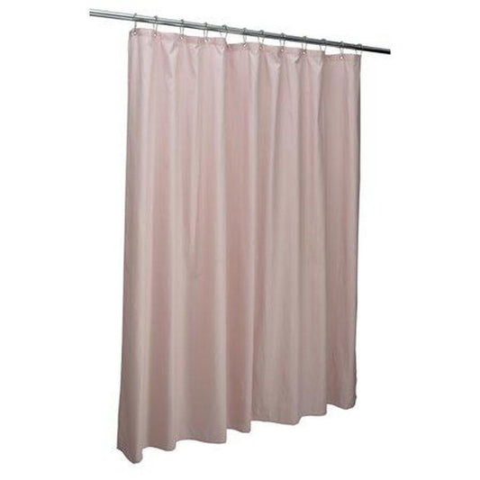 Bath Bliss Microfiber Soft Touch Dash Design Shower Curtain Liner in Blush