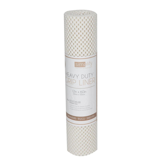 Simplify 5' Roll Heavy Duty Grip Liner - White