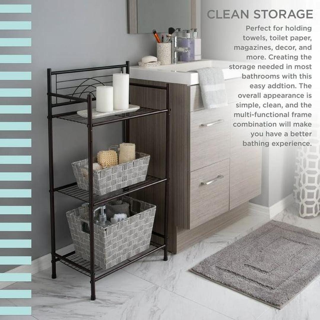 Bath Bliss 3 Tiered Storage Shelf in Oil Rubbed Bronze