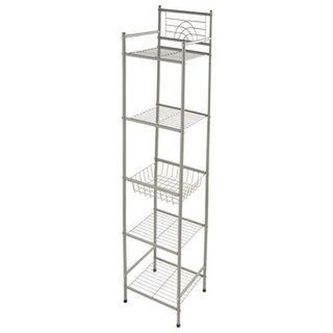 Bath Bliss Satin Nickel Bronze 5-Tier Storage Shelf | Michaels