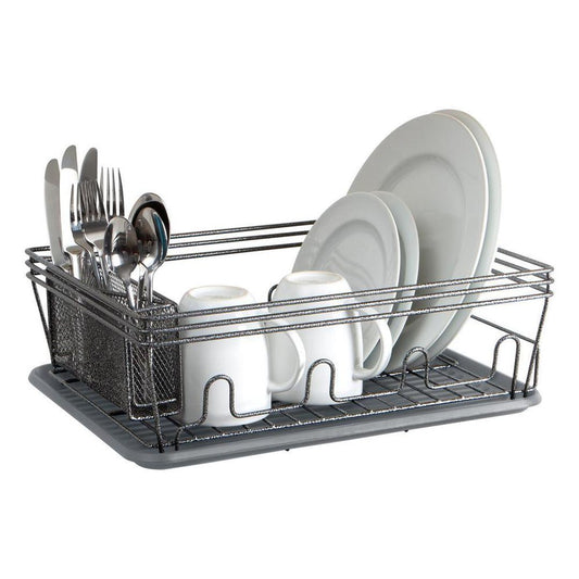 Laura Ashley Speckled Dish Rack Set in Grey