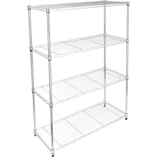 Simple Deluxe 4-Tier Heavy Duty Storage Shelving Unit 1000Lb Capacity,Chrome,36Lx14Wx55.91H inch