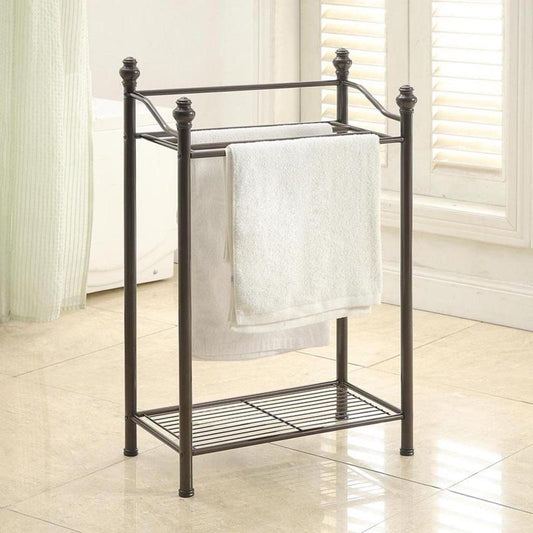 Organize It All Belgium Towel Rack Tower in Oil Rubbed Bronze