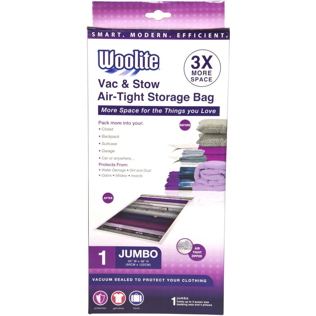 Woolite Nylon Airtight Vacuum Storage Bag -  Jumbo Cube