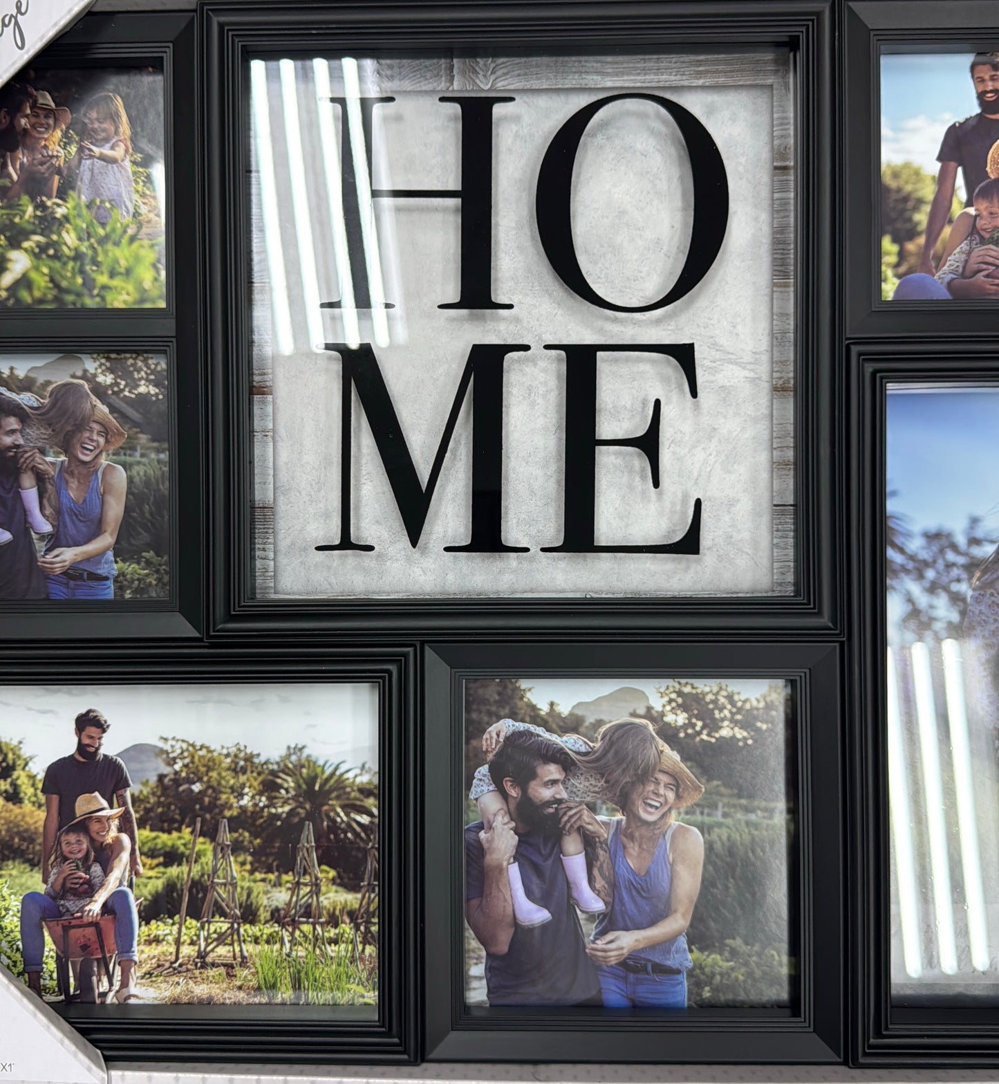 Decorative photo collage, holds 6 photos