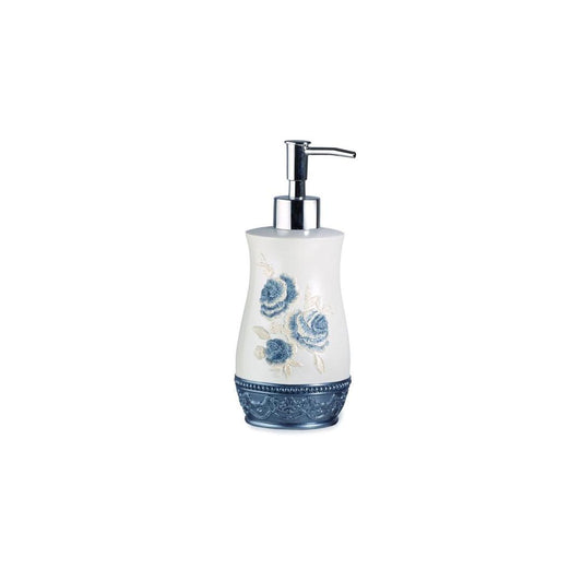 Popular Bath Blossom Rose Soap Pump, Blue