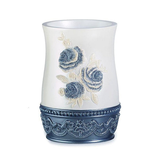 Popular Bath Blossom Rose Tumbler, Blue