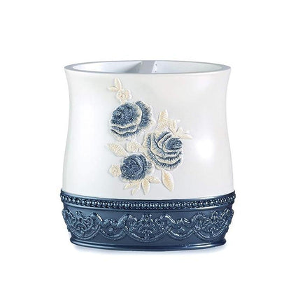 Popular Bath Blossom Rose Tb Holder, Blue