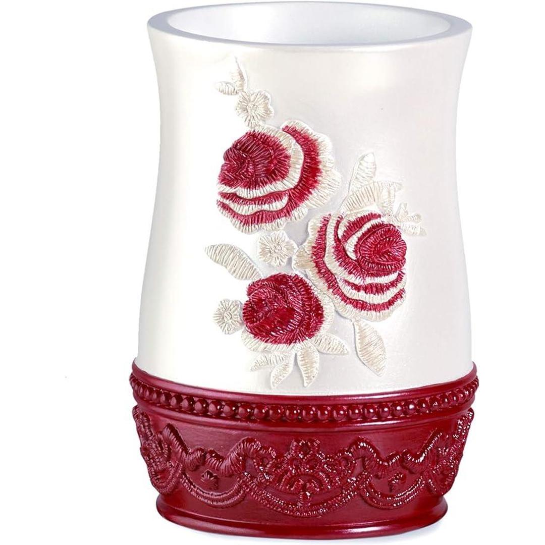 Popular Bath Blossom Rose, Tumbler, Burgundy