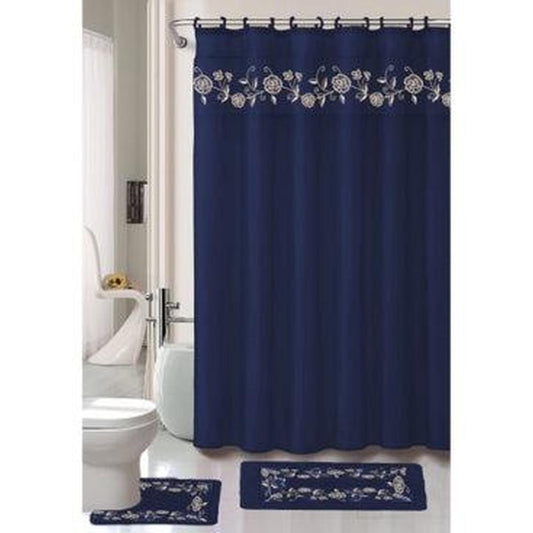 Popular Bath Vera 18-Pc. Shower Set - Navy