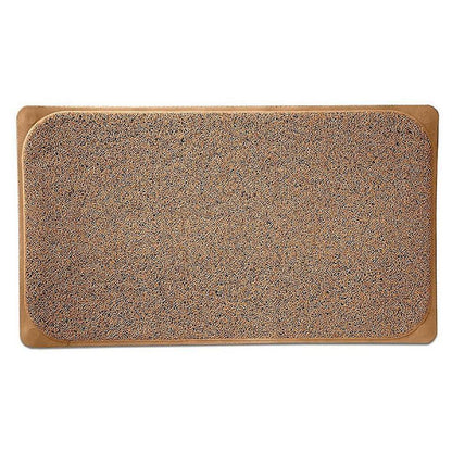 Popular Bath Loofa Bath Carpet, Brown