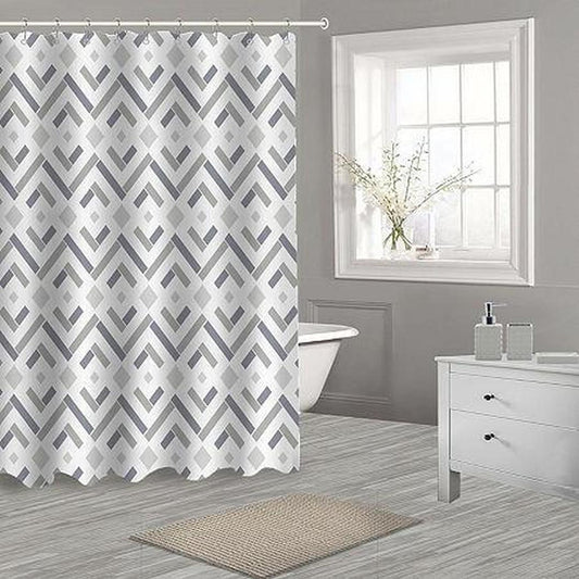 Popular Bath Shower Curtain 17 Piece Bath Set, Taupe