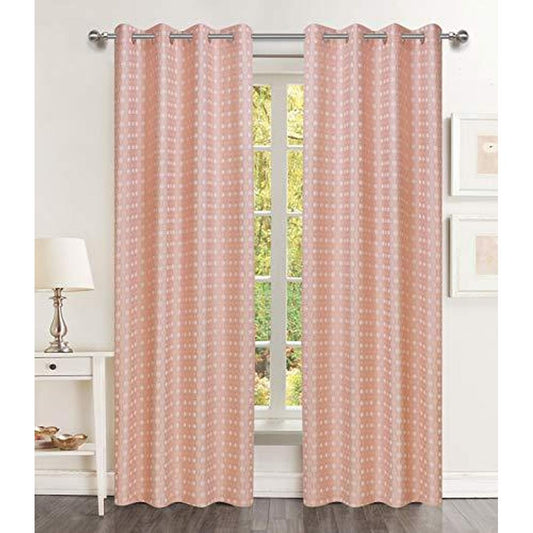 Popular Home 84-in Blush Grommet Single Curtain Panel