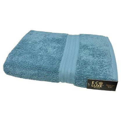 ECO LUXE Lofty Cotton Bath Towel Blue - 30x54 Inches