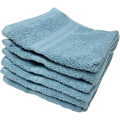 ECO LUXE Lofty Cotton Bath Towel Blue 30x54 Inches