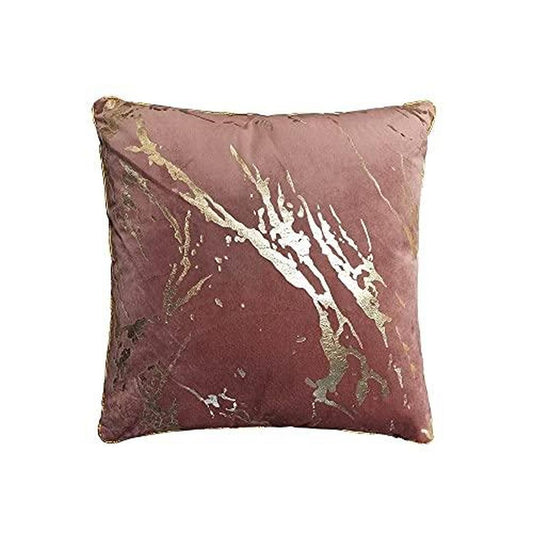 Popular Home Metallic Marble Pillow, 20" X 20", Blush