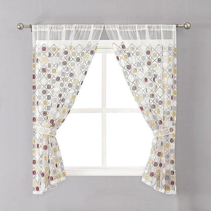 Popular Bath Sedona Collection, Window Curtain, Grey