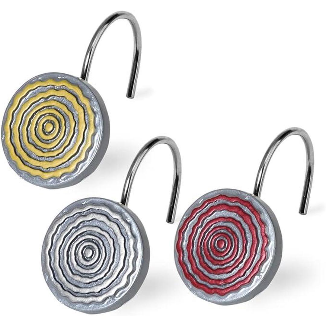 Popular Bath Sedona Collection, Shower Hooks, Grey