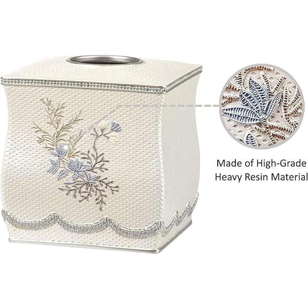 Popular Bath Capri Collection, Tissue Box, Beige