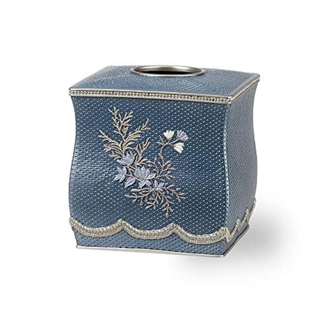 Popular Bath Capri Collection, Tissue Box, Slate Blue