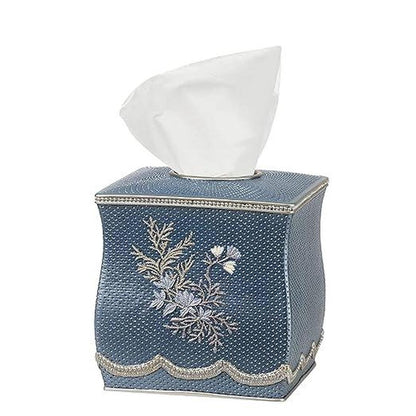 Popular Bath Capri Collection, Tissue Box, Slate Blue