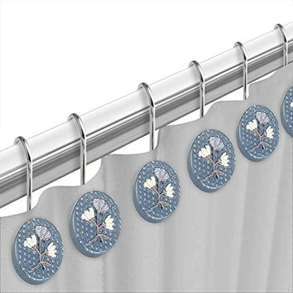 Popular Bath Capri Collection, Shower Hooks, Slate Blue