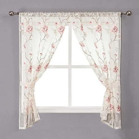 Popular Bath Dublin Rose, Window Curtain, Beige