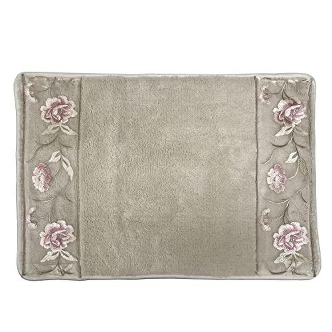 Popular Bath Dublin Rose, Bath Rug, Beige