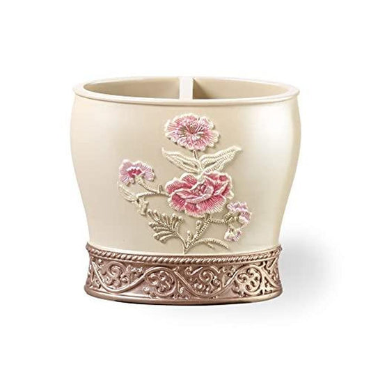 Popular Bath Dublin Rose, Tooth Brush Holder, Beige