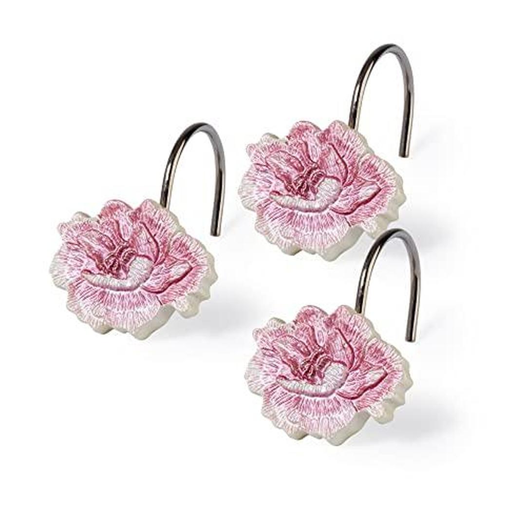 Popular Bath Dublin Rose, Shower Hooks, Beige