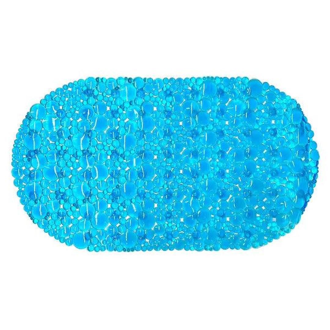 AQUARIUS VINYL TUB MAT 15x27 BLUE