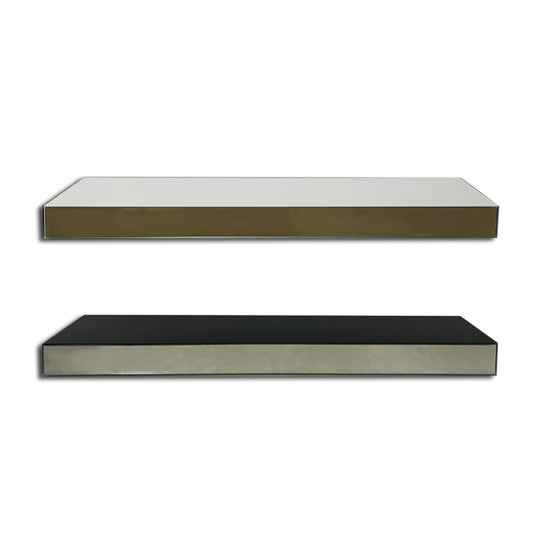 MIRRORED FLOATING SHELF - SIZE: 24" x 2" x 6"