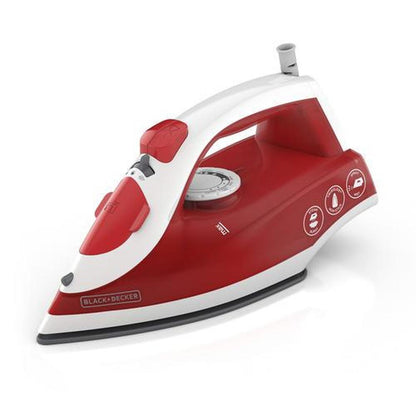 Black+Decker, Red, Variable Control Compact Iron