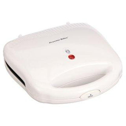 Proctor Silex Sandwich Toaster, Omelet And Turnover Maker, White (25408Y)