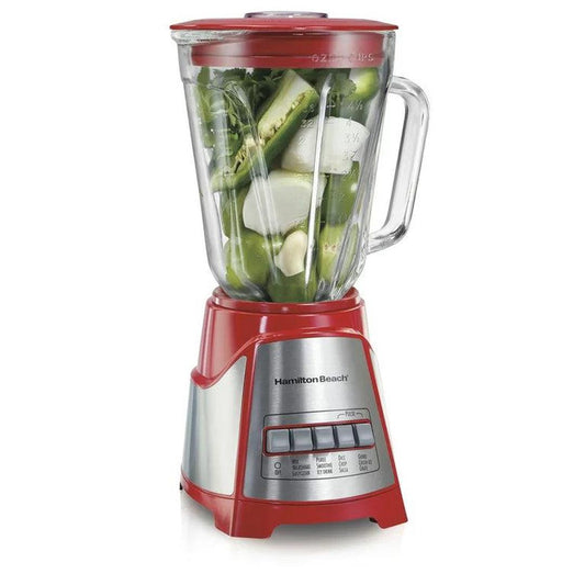 Hamilton Beach Power Elite Multi-Function Blender, 700 Watts, 40 Oz, Red, Model