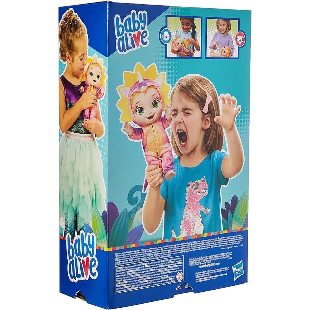 Baby Alive Dino Cuties Doll, Triceratops, Blonde Hair