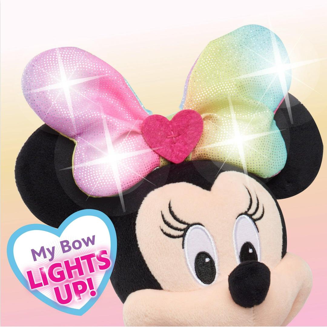 Minnie Mouse Sparkle and Sing Plush - 13 Inch Feature Toy with Lights and Sounds